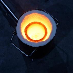 img 2 attached to 25Lbs-11.5Kg GONGYI #12 Clay Graphite Crucible For Melting Casting Refining Gold Silver Copper Brass Aluminum