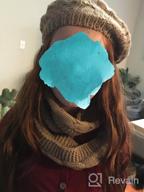картинка 1 прикреплена к отзыву 🧣 N'Ice Caps Теплая шапка, шарф и перчатки из двухслойного вязаного мехового варианта для больших девочек - комплект аксессуаров. от Yadira Hernandez
