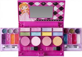 img 2 attached to Get Ready To Rule With Playkidz My First Princess Makeup Chest – The Ultimate Deluxe Cosmetic And Real Makeup Palette For Girls With Washable Features And An In-Built Mirror
