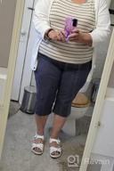 img 1 attached to Plus Size Capri W/Tummy Control: Rekucci Curvy Woman Ease Into Comfort review by Blake Mannasseh