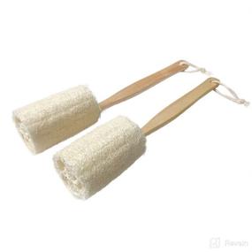 img 4 attached to 🛀 Enhanced Bathing Experience with Natural Exfoliating Loofah Sponge Scrubber Tools & Accessories