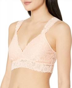 img 2 attached to Amazon Brand - Mae Women'S Lace V-Neck Bralette (For A-C Cups)