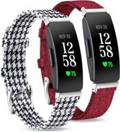 (2 pack) witzon compatible with fitbit inspire hr/inspire/inspire 2 bands for women men logo