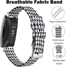 img 3 attached to (2 Pack) Witzon Compatible With Fitbit Inspire HR/Inspire/Inspire 2 Bands For Women Men
