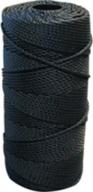 🔥 high-quality lee fisher size 24 braided twine: 1 lb black, 700 ft length, 150 test strength логотип