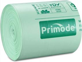 img 2 attached to Компостируемые пакеты Primode'S 300-Pack объемом 3 галлона: сертифицированные, сверхплотные, экологически безопасные для пищевых отходов и дворовых отходов