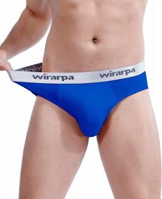 img 1 attached to Comfortable Support: Multipack Men'S Cotton Stretch Underwear With Wide Waistband By Wirarpa