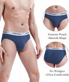 img 3 attached to Comfortable Support: Multipack Men'S Cotton Stretch Underwear With Wide Waistband By Wirarpa