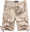 wenven men's cotton twill cargo shorts classic relaxed fit- reg and big & tall sizes 6 logo