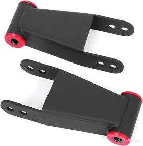 img 4 attached to HECASA Black Rear Adjustable Compatible