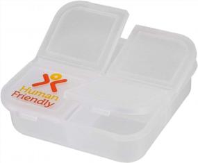 img 2 attached to Stay On Track With HumanFriendly 3 Pack Pill Box Organizer For Your Daily Medications And Supplements