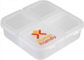 img 3 attached to Stay On Track With HumanFriendly 3 Pack Pill Box Organizer For Your Daily Medications And Supplements