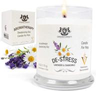 🕯️ lavender & chamomile aromatherapy deodorizing soy candle: eliminate pet odor and delight animal lovers, 6 oz (170g) логотип