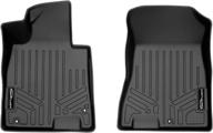 🚗 smartliner custom fit floor mats for hyundai sonata 2020-2023 - all weather 1st row liner set in black logo