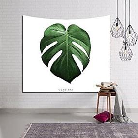 img 2 attached to Tropical Vibes With Vagasi Tapestry - Monstera And Banana Leaves Wall Art For Dorm And Bedroom Décor