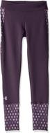 under armour coldgear leggings purple girls' clothing ~ leggings logo