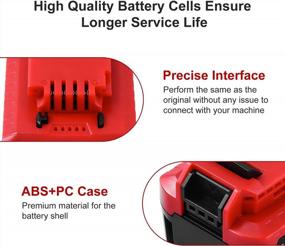 img 2 attached to 🔋 2 Pack PCC685L Battery 6000mAh - Replacement for Porter Cable 20V Lithium Battery PCC680L, PCC682L, PCC681L, PCC685LP