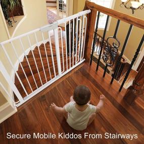 img 3 attached to Cumbor 29.5-57" Mom'S Choice Award-Winning Baby Gate For Stairs & Doorways: Wide, Tall & Safe For Pets & Kids!