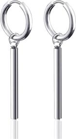 img 4 attached to 💎 Stylish Xusamss Jewelry Stainless Huggie Earrings: Perfect Accessory for Girls' Jewelry Collection