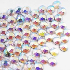 img 3 attached to 2000Pcs Crystal AB Nail Rhinestones - Glass Gems For Nails Art Decorations (AB Blue) | AddFavor