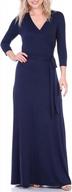 women's floral faux wrap maxi dress with sleeves - aphratti fit flare long dresses logo