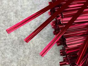 img 1 attached to 2000Pcs Of Red Metallic Twist Ties In 8 Inch Length For Surplus Supplies