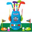 meland kids golf club set - toddler sports toys gift for boys girls 3-6 years old (light blue) logo