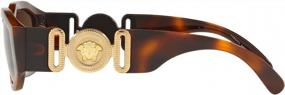 img 1 attached to Versace VE4361 Sunglasses 521773 53 VE4361 521773 53