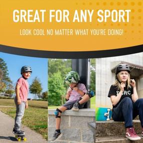 img 2 attached to Универсальный велосипедный шлем Flybar - двойная сертификация, регулируемый циферблат, легкий скейтборд, роликовые коньки, Pogo Stick, электрический скутер, сноубордический шлем для детей и взрослых