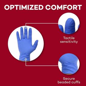img 1 attached to 300 Count Small Nitrile Disposable Gloves By Dealmed Medical - Non-Irritating, Latex Free Multi-Purpose Exam Gloves For First Aid Kits & Medical Facilities.