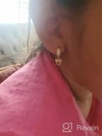 img 1 attached to Girls' Jewelry: Mouse 🐭 Channel Earrings in Plated Brass review by Tyler Fountas