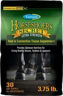 farnam horseshoer's secret добавка для копыт extra strength: способствует здоровым и сильным копытам, сухожилиям и связкам - 3,75 фунта, 30-дневный запас логотип