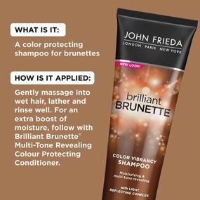 img 1 attached to 🏻 Unlock Vibrant Color with John Frieda Brilliant Brunette Multi-Tone Color Protecting Shampoo - 2 Pack
