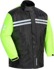 img 1 attached to 🌧️ Tourmaster Shield Two-Piece Rainsuit: X-Small Black/HI-VIS - Ultimate Protection for Rainy Adventures!