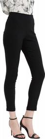 img 3 attached to Women'S Mid-Rise Slim Capris With Elastic Waistband By Tronjori - Easy Pull-On Design