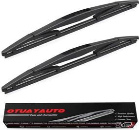 img 4 attached to 🚗 OTUAYAUTO Rear Windshield Wiper Blades - 2 Pack of 14" Car Back Window Wiper - Compatible with Acura MDX RDX, Honda CRV Pilot, Subaru Forester Outback Impreza - Premium Replacement Blades