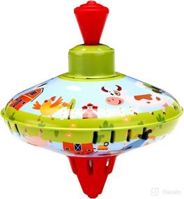 img 4 attached to BULINGNA Cartoon Spinning Gyroscope Children Baby & Toddler Toys