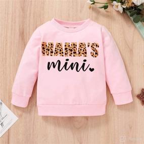 img 3 attached to Toddler Sweatshirt Leopard Fashion Pullover Apparel & Accessories Baby Boys best in Clothing