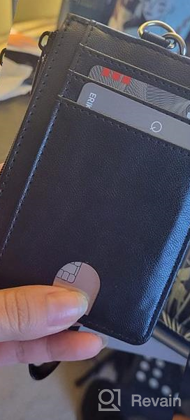 img 1 attached to Slim & Secure: Teskyer Minimalist Wallet With RFID Blocking For Men & Women. review by Lauren Neal