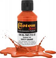 custom coat 3 ounce (safety orange color) urethane tint concentrate for tinting truck bed liner coatings - proportioned for use in most tintable bedliner and epoxy resins logo