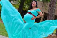img 1 attached to Gorgeous Off Shoulder Mermaid Gown For Maternity Photo Shoot | ZIUMUDY review by David Angelboy