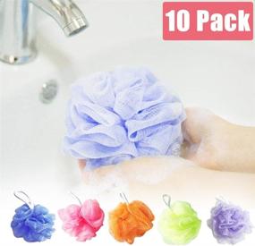 img 3 attached to 🛀 Vibrant Loofah Bath Sponges for a Refreshing Shower Experience