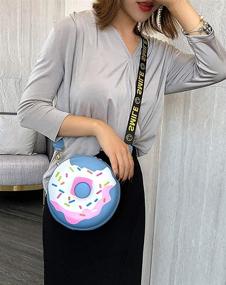 img 2 attached to QZUnique Doughnut Crossbody Dessert Shoulder Women's Handbags & Wallets - Shoulder Bags