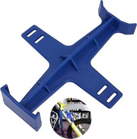 img 4 attached to JZY Universal Fork Guard Suspension Brace Stand Protector Tie 🔵 Down Seal Saver Protection for Dirt Bike Motorcycle Motocross - Blue