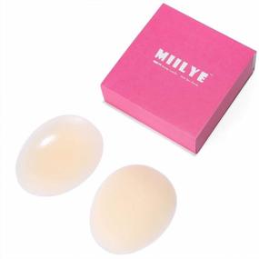 img 4 attached to MIILYE Reusable Self-Adhesive Silicone Nipple Covers - Non Adhesive & Durable For Women