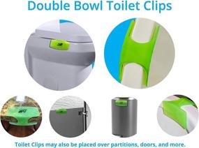 img 3 attached to 🚽 AeroWest Double Toilet Bowl Clip Air Freshener, Cucumber Melon Scent, 3 Pack – Long-lasting Odor Eliminator for Bathrooms