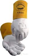 caiman 1600-6 welders and foundry gloves: enhanced safety and comfort in natural xl size logo