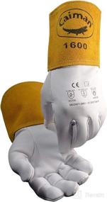 img 3 attached to Caiman 1600-6 Welders and Foundry Gloves: Enhanced Safety and Comfort in Natural XL Size