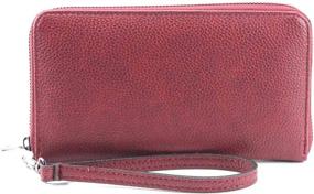 img 4 attached to Wallet Leather Holder Checkbook Organizer Women's Handbags & Wallets ~ Wallets