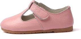 img 3 attached to 👸 MIGO BABY Leather T-Strap Princess Girls' Flats